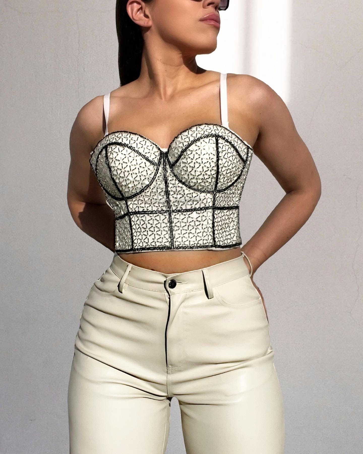 RHINESTONE BUSTIER (Final Sale)